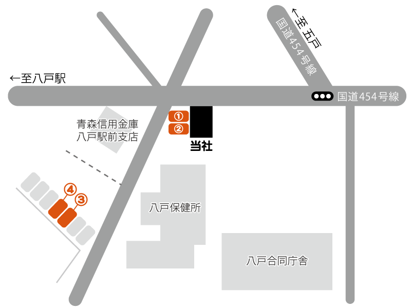 有限会社ウィントン駐車場案内図